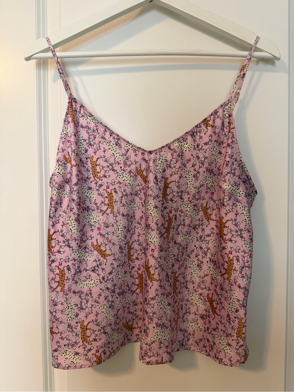Victoria's Secret Pink Floral & Leopard Print Cami